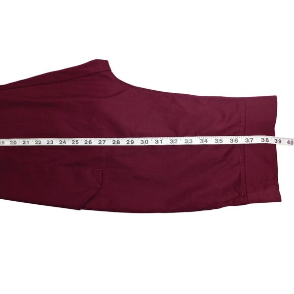 Landau ProFlex Scrub Pants Burgundy / Wine Size M Two-Way Stretch - Picture 5 of 8
